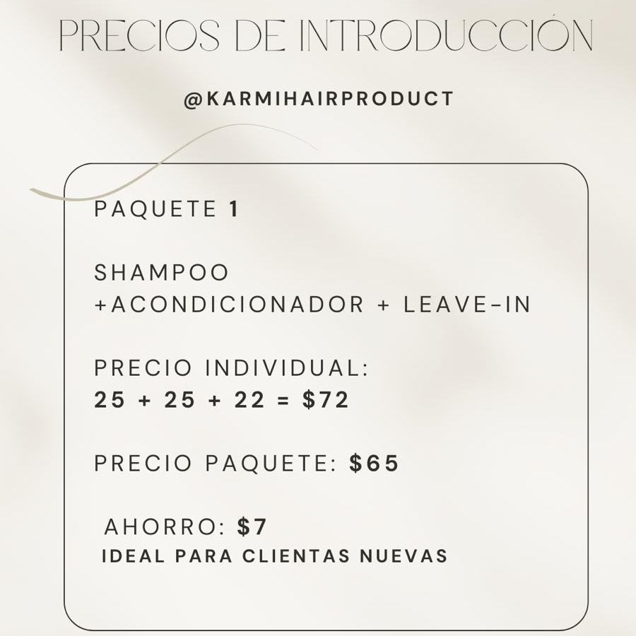 SHAMPOO + CONDITIONER + LEAVE-IN