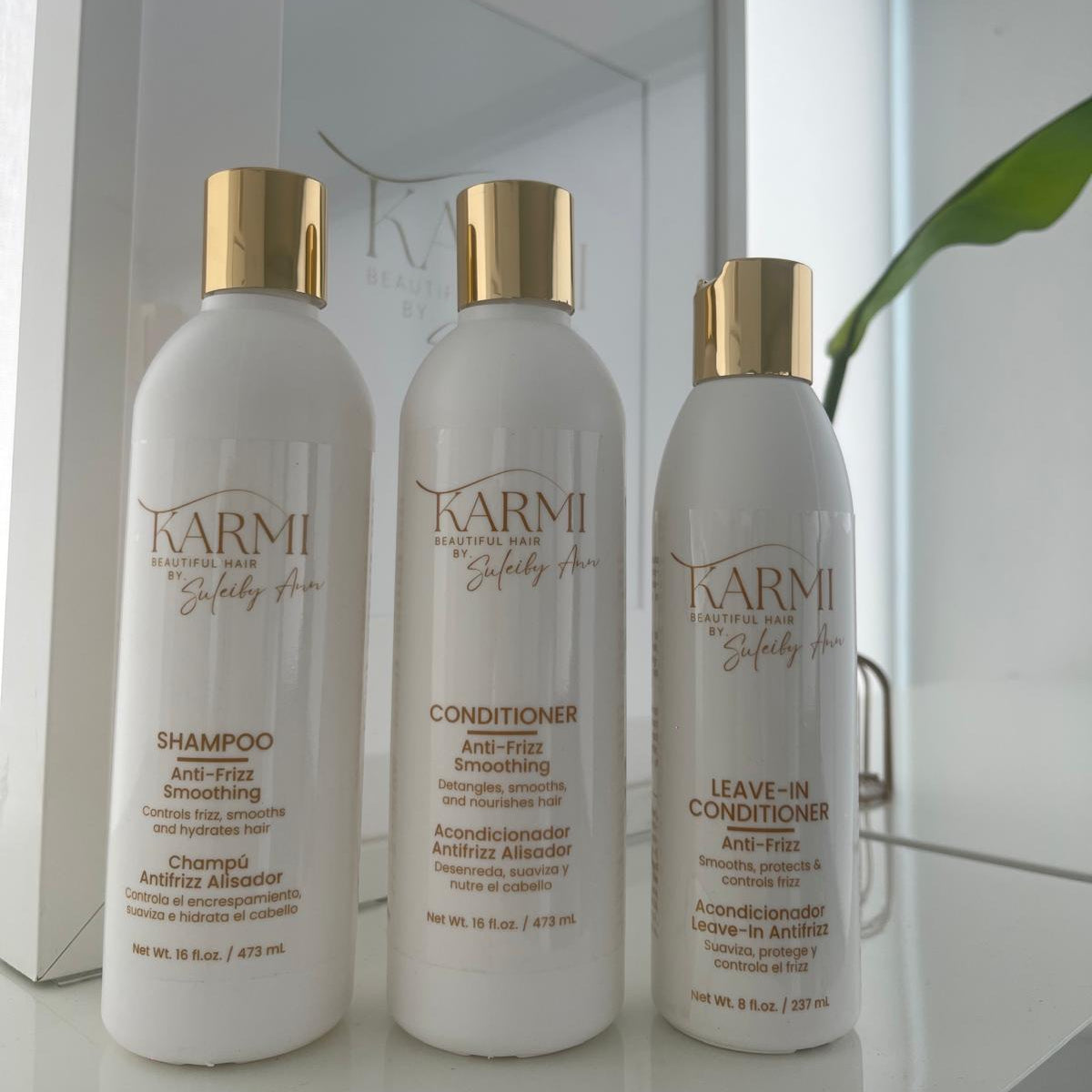 SHAMPOO + CONDITIONER + LEAVE-IN