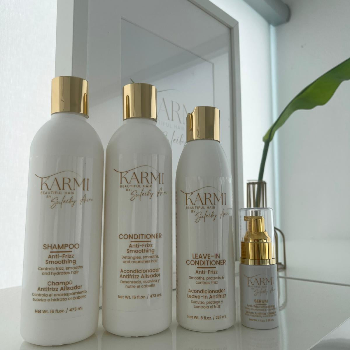 SHAMPOO + CONDITIONER + LEAVE-IN + SERUM