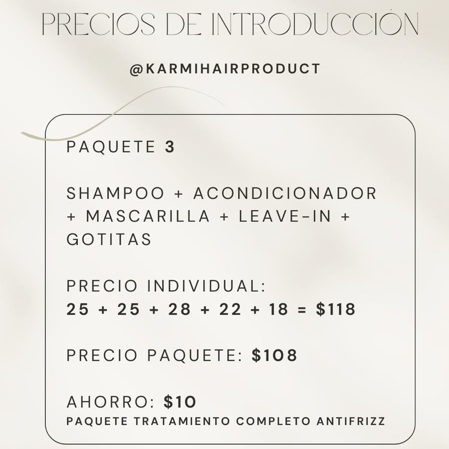 SHAMPOO + CONDITIONER + HAIR MASK + LEAVE-IN + SERUM