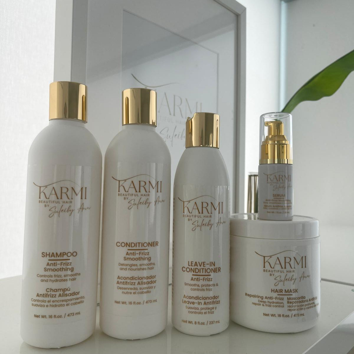 SHAMPOO + CONDITIONER + HAIR MASK + LEAVE-IN + SERUM